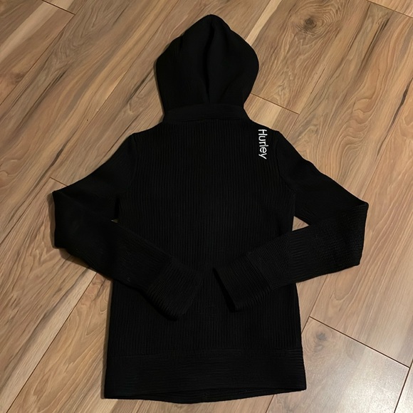 Hurley Knit Zipup Hoodie Sweater -Black - Picture 5 of 16